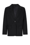 Meisjes Daze Twill Blazer with fancy back van NoBell in de kleur Jet Black in maat 170-176.