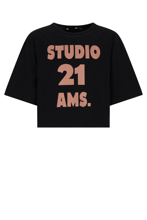 Meisjes Kid Oversized Heavy Jersey top van NoBell in de kleur Jet Black in maat 170-176.