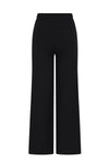 Meisjes Sylvia Travellers Interlock Pants Wide leg van NoBell in de kleur Jet Black in maat 176.