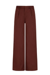 Meisjes Sacha Woven Pleated Pantalon van NoBell in de kleur Dark Chestnut Brown in maat 176.