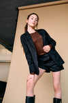 Meisjes Suki Twill Short with pleats van NoBell in de kleur Jet Black in maat 170-176.