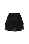 Meisjes Naia Mesh Skirt van NoBell in de kleur Jet Black in maat 170-176.