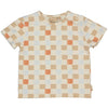 Jongens SHIRT GAEL van Quapi Newborn in de kleur AOP Sand Graphic in maat 74.