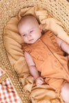 Meisjes PANTS GEERTJE van Quapi Newborn in de kleur Rust in maat 74.