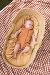 Meisjes PANTS GEERTJE van Quapi Newborn in de kleur Rust in maat 74.