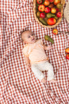 Meisjes SHIRT GERSJE van Quapi Newborn in de kleur Peach in maat 74.