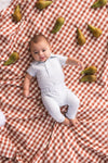Jongens SHIRT GIJS van Quapi Newborn in de kleur Light Blue in maat 74.