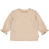 Meisjes SHIRT GISKE van Quapi Newborn in de kleur AOP Sand Flower in maat 74.