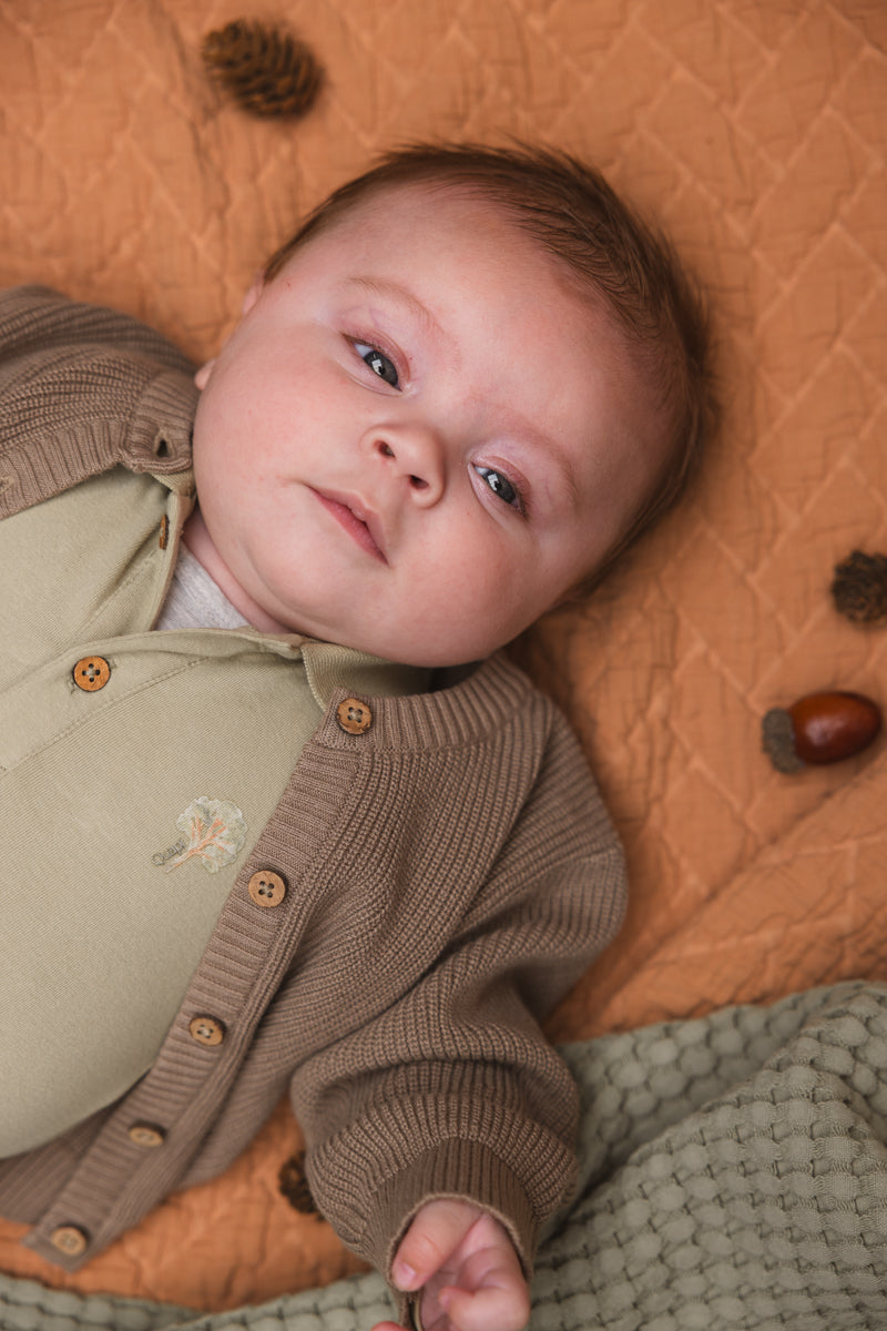 Quapi Newborn Knitted Cardigan KES