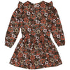 Meisjes Dress ADELEQW231 van Quapi in de kleur AOP Coral Fushion Flowers in maat 134-140.