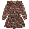 Meisjes Dress ADELEQW231 van Quapi in de kleur AOP Coral Fushion Flowers in maat 134-140.