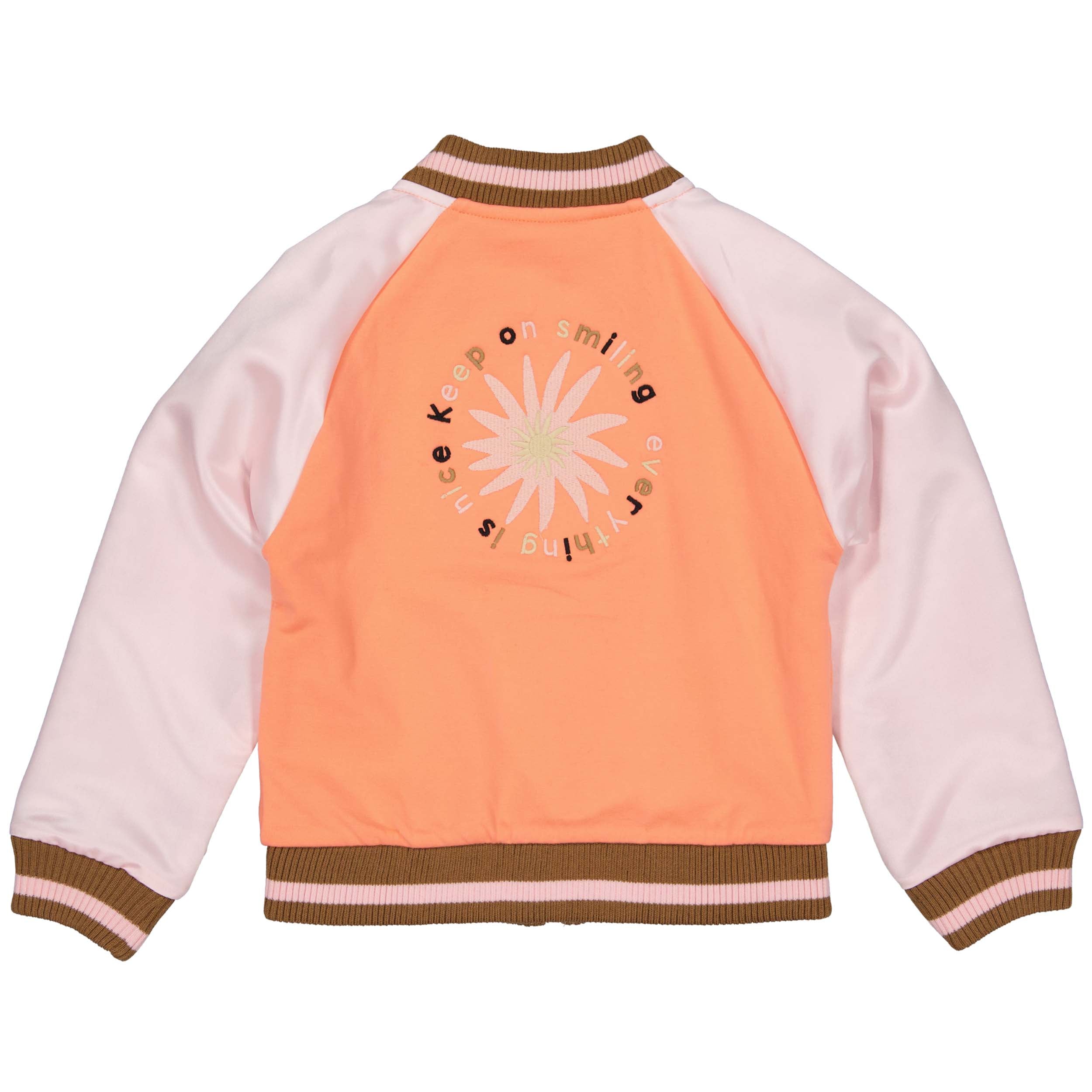 Meisjes Jacket AMIRAQW231 van Quapi in de kleur Coral Fushion in maat 134-140.