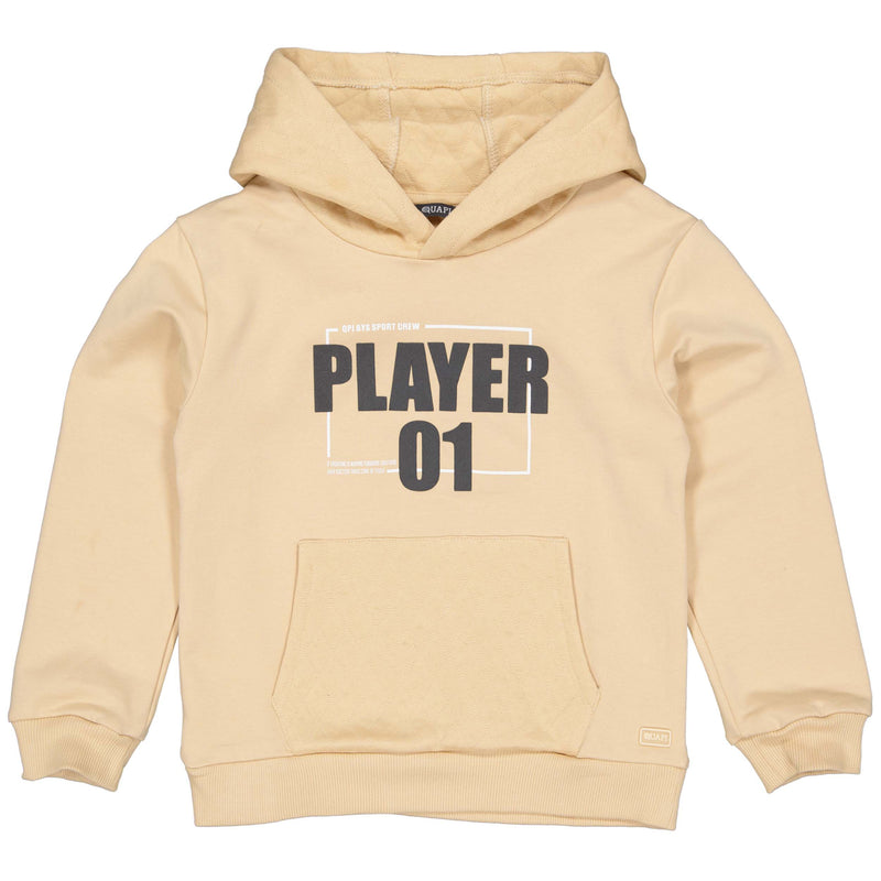Jongens Sweater ANGELOQW231 van Quapi in de kleur Sand Light in maat 134-140.