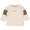 Jongens Longsleeve CARLOQNBW23 van Quapi Newborn in de kleur Creme in maat 68.