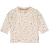 Jongens Longsleeve CARSONQNBW23 van Quapi Newborn in de kleur AOP Camel Soft Splash in maat 68.