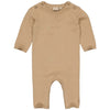 Meisjes Playsuit CASEYQNBW23 van Quapi Newborn in de kleur Camel Soft in maat 68.