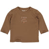 Meisjes Longsleeve CATOQNBW23 van Quapi Newborn in de kleur Brown Soft in maat 68.