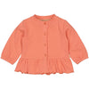 Meisjes Cardigan CELINAQNBW23 van Quapi Newborn in de kleur Pink Coral in maat 68.