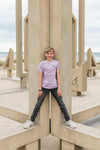 Jongens T-shirt ss van No Way Monday in de kleur Lilac in maat 164.