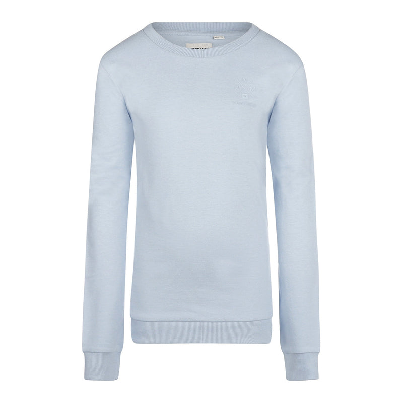 Jongens Sweater with crewneck ls van No Way Monday in de kleur Light blue in maat 164.