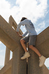Jongens Sweater with crewneck ls van No Way Monday in de kleur Light blue in maat 164.