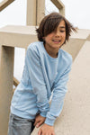 Jongens Sweater with crewneck ls van No Way Monday in de kleur Light blue in maat 164.