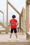 Jongens T-shirt ss van No Way Monday in de kleur Red in maat 164.