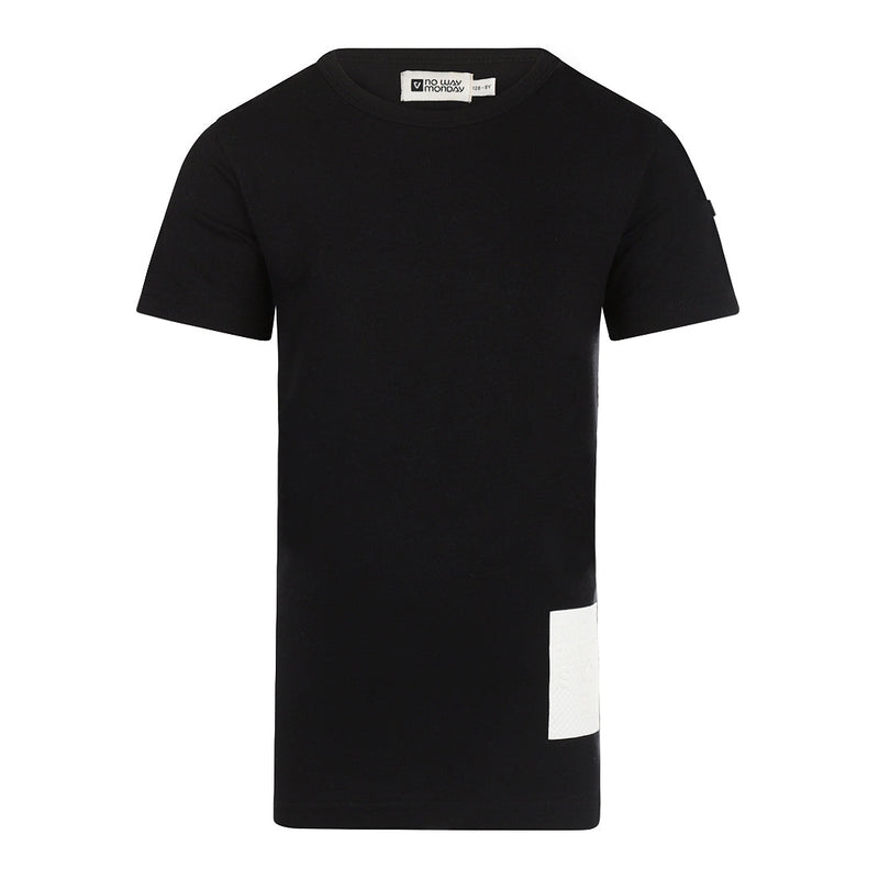 Jongens T-shirt ss van No Way Monday in de kleur Black in maat 164.