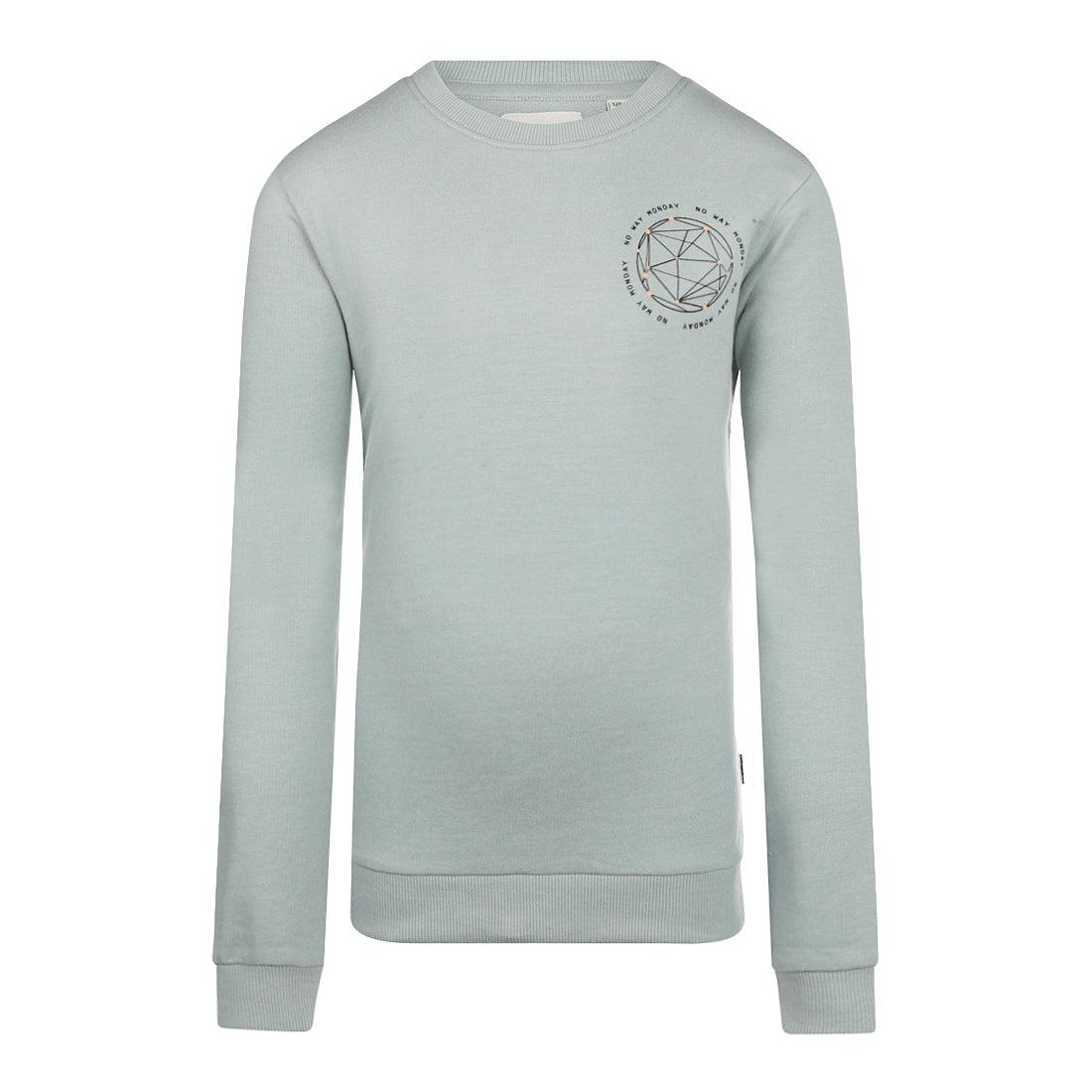 No Way Monday Sweater with crewneck ls