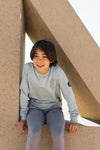 Jongens Sweater with crewneck ls van No Way Monday in de kleur Light green in maat 164.