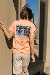 Jongens T-shirt ss van No Way Monday in de kleur Bright peach in maat 164.