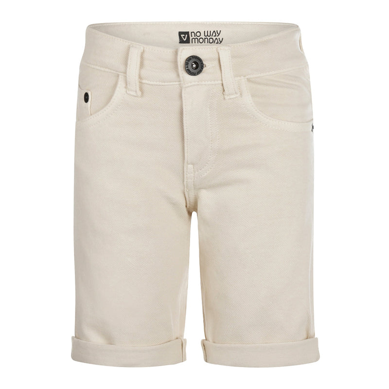 Jongens Shorts van No Way Monday in de kleur  Off white in maat 164.
