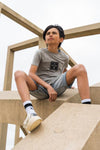 Jongens T-shirt ss van No Way Monday in de kleur Faded green in maat 164.