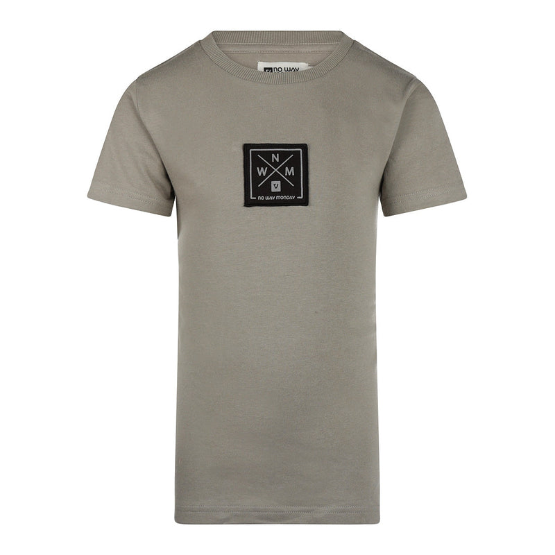Jongens T-shirt ss van No Way Monday in de kleur Faded green in maat 164.