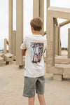 Jongens T-shirt ss van  in de kleur  Off white in maat 164.