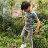 Jongens T-shirt ss van Koko Noko in de kleur Dusty green in maat 128.
