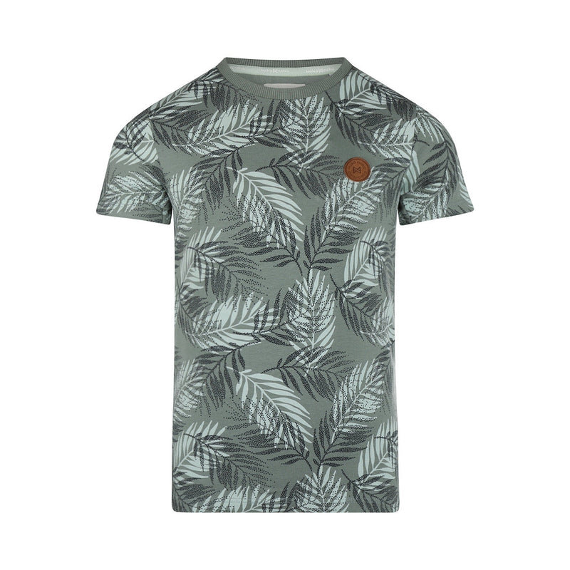 Jongens T-shirt ss van Koko Noko in de kleur Dusty green in maat 128.