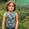 Jongens Tanktop 2-pack van Koko Noko in de kleur Dusty green in maat 128.