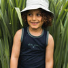 Jongens Tanktop 2-pack van Koko Noko in de kleur Dusty green in maat 128.
