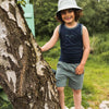 Jongens Jogging shorts 2-pack van Koko Noko in de kleur Dusty green in maat 128.
