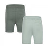 Jongens Jogging shorts 2-pack van Koko Noko in de kleur Dusty green in maat 128.