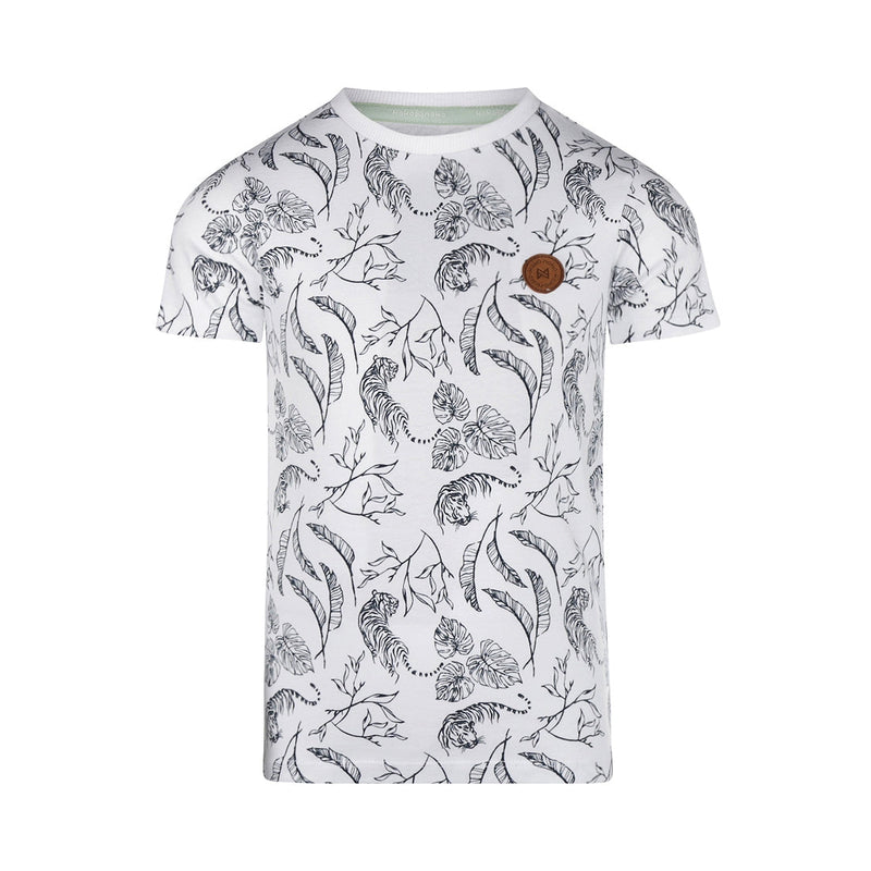 Jongens T-shirt ss van Koko Noko in de kleur White in maat 128.