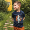 Jongens T-shirt ss van Koko Noko in de kleur Navy in maat 128.