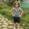 Jongens Jogging shorts van Koko Noko in de kleur Navy in maat 128.