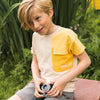 Jongens Jeans shorts turn-up loose fit van Koko Noko in de kleur Grey jeans in maat 128.