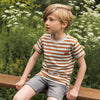 Jongens Jeans shorts turn-up loose fit van Koko Noko in de kleur Grey jeans in maat 128.