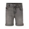 Jongens Jeans shorts turn-up loose fit van Koko Noko in de kleur Grey jeans in maat 128.