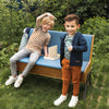 Jongens Cardigan with hood ls van Koko Noko in de kleur Navy in maat 128.