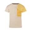Jongens T-shirt ss van Koko Noko in de kleur  Off white in maat 128.