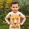 Jongens T-shirt ss van Koko Noko in de kleur  Off white in maat 128.